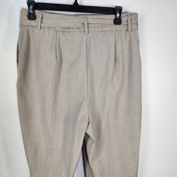 Maison D'Amelie Paris Womens Dress Pant 8 Belted Paperbag High Waisted Ankle Tie - Picture 4 of 9